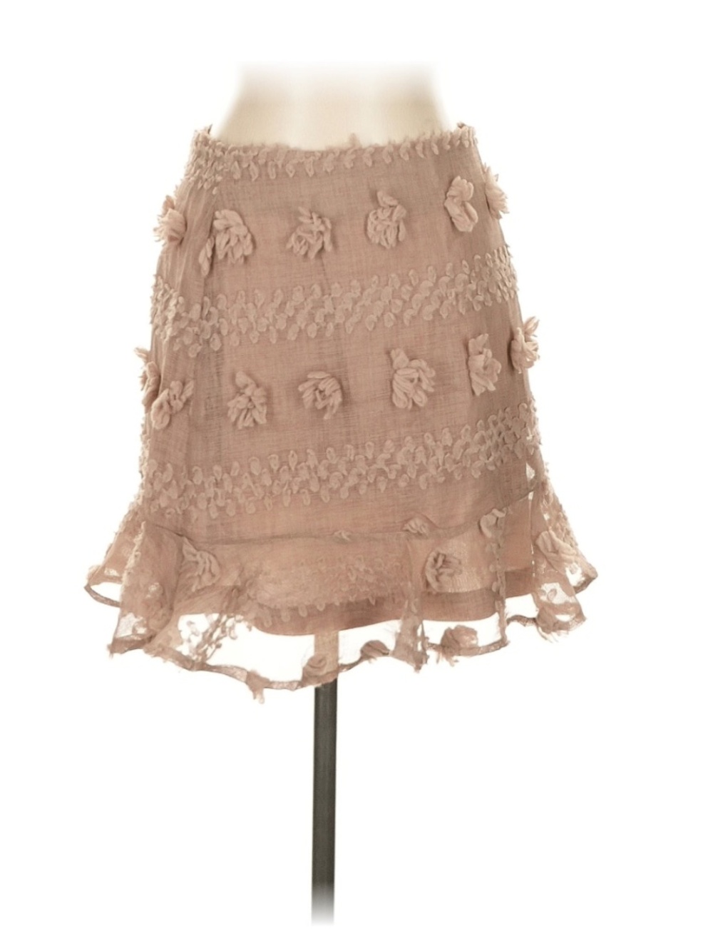 Small Mauve/Tan short pretty Skirt by Impeccable Pig Boutique